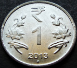 Moneda 1 RUPIE - INDIA, anul 2013 *cod 1108 A = A.UNC