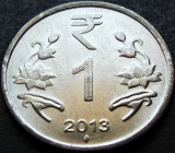 Cumpara ieftin Moneda 1 RUPIE - INDIA, anul 2013 *cod 1108 A = A.UNC, Asia