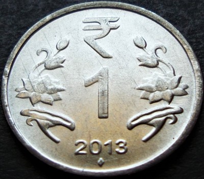 Moneda 1 RUPIE - INDIA, anul 2013 *cod 1108 A = A.UNC foto