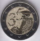 LETONIA moneda 2 euro comemorativ 2022_Erasmus, UNC, Europa, Cupru-Nichel