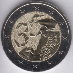 LETONIA moneda 2 euro comemorativ 2022_Erasmus, UNC