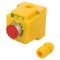 Casetă de comandă ST22 cu 1 buton cap ciupercă NC IP65