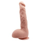 Dildo Clasic Cu Ventuza Beautiful Jason, Natural, 24 cm, Debra