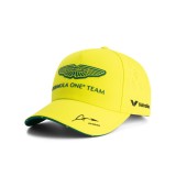 Aston Martin șapcă de baseball Alonso official Teamline Replica yellow F1 Team 2025 - uniw