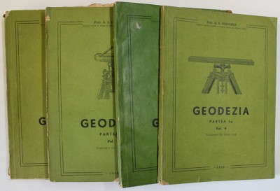 GEODEZIA , PARTEA I , VOLUMELE I - IV de A.S. CEBOTAREV , 1955- 1956 foto