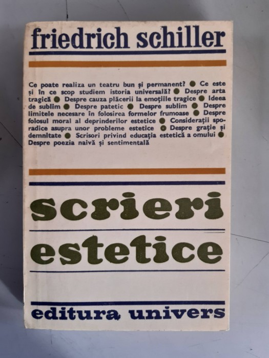 Scrieri estetice - Friedrich Schiller