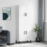 VidaXL Dulap &icirc;nalt, alb, 69,5x34x180 cm, lemn compozit