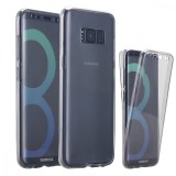Husa Full TPU 360&deg; (fata + spate) pentru Samsung Galaxy S8 Plus, Transparent