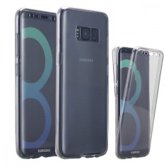 Husa Full TPU 360&deg; (fata + spate) pentru Samsung Galaxy S8 Plus, Transparent