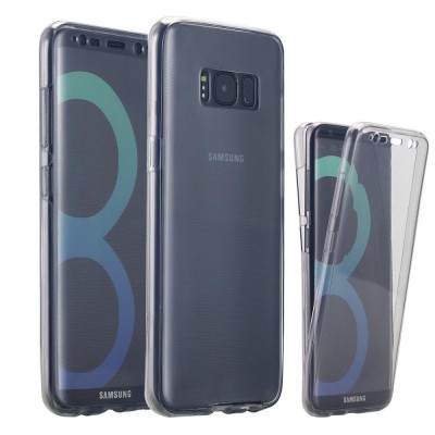 Husa Full TPU 360&amp;deg; (fata + spate) pentru Samsung Galaxy S8 Plus, Transparent foto