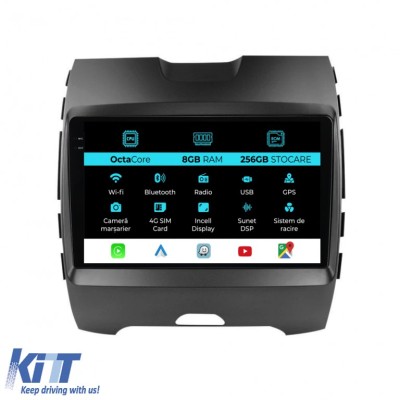 Navigatie Dedicata Ford Edge (2015-2021), 9Inch, 8Gb Ram, 256Gb Stocare, Carplay Performance AutoTuning foto