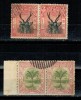 North Borneo 1897 - Mi 70-71 perechi stampilate
