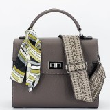 Cumpara ieftin Geanta medie taupe inchis FLORACo F9001 14