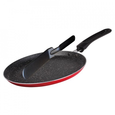 Tigaie pentru clatite cu spatula 24 CM Blaumann rosu foto
