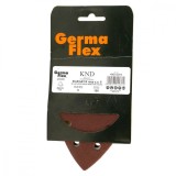 Cumpara ieftin Set 5 abrazive/smirghel cu scai cu gauri triunghi, P80, 93x93x93 mm, Germa Flex