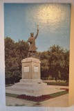 Carte Postala veche circulata, Statuia lui Stefan cel Mare - Chișinău