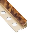 Profil PVC de colt interior, 00aimbe, bej marmorat, 2.6 m