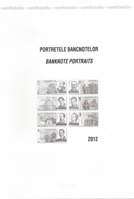 |Romania, LP 1932a/2012, Portretele bancnotelor (uzuale), carton filatelic foto