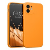 Husa Kwmobile pentru Apple iPhone 12/iPhone 12 Pro, Silicon, Portocaliu, 59351.150, Carcasa