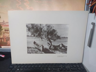 Hrandt Avachian, Planșă Delta, La noapte bărcile pluti-vor lung.., Buc. 1976 224 foto