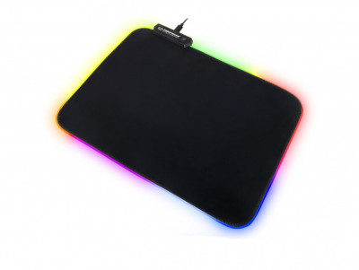 Mousepad gaming RGB Esperanza, USB 2.0, 150mA, 5V, 35 x 25 x 8cm, negru foto