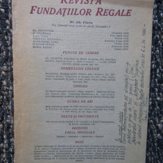 REVISTA FUNDATIILOR REGALE NR 7 IULIE 1946 INSEMNARE SI AUTOGRAF EMIL VORA