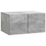 vidaXL Oglindă TV montată pe perete Gri Beton 59,5 x 41 x 30 cm 898508