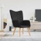 vidaXL Scaun de relaxare, negru, material textil 327925