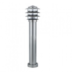 Stalp iluminat exterior Kayin-3, E27, max 60W, Inox, 220-240V, IP44 foto