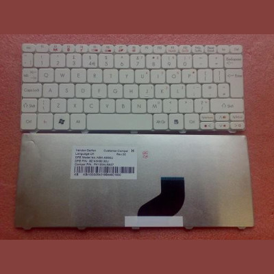 Tastatura laptop noua ACER ONE 532H D620 521 D255 White UK/GATEWAY LT21 foto