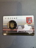 Moneda 2 euro Letonia 2016 Vidzeme Coincard