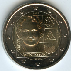 ITALIA moneda 2 euro comemorativa 2020 - Montessori, UNC foto