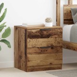 VidaXL Dulap de noapte 2 pcs Lemn vechi 45 x 39 x 50 cm Lemn compozit