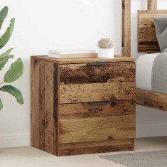 vidaXL Dulap de noapte 2 pcs Lemn vechi 45 x 39 x 50 cm Lemn compozit 880507