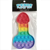 Kheper Games-Multicolor Pop-it Penis Jucărie Anti-stres-Silicon