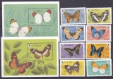 Gambia 1994 fauna fluturi MI 1944-1951 + bl. 235,236 MNH, Nestampilat