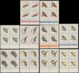 1965 Romania - Reptile, blocuri de 4 timbre cu margini de coala, LP 601 MNH, Fauna, Nestampilat