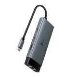 Hub USB-C TP-Link UH6120C 6 Porturi: HDMI 4K, RJ45 Gigabit, 2x USB-A 3.0, 1x USB-C PD 100W