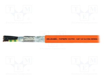 Cablu servo hibrid portocaliu HELUKABEL TOPSERV 119 8x0,75mm&amp;sup2; Cu foto