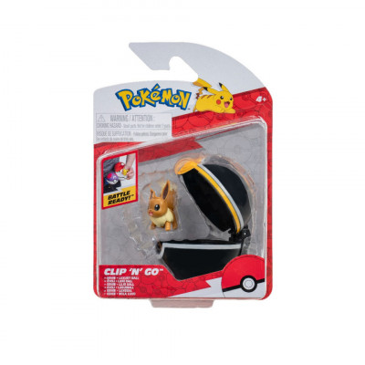 Pokemon - Figurine Clip N Go, Eevee #3 &amp;amp; Luxury Ball foto