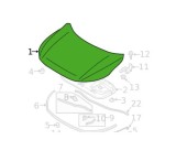 Capota motor Mitsubishi Eclipse Cross, 10.2017-, superior, Aftermarket