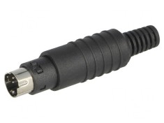 Mufa DIN Mini 4-Pin cu Man?on Lipire Drept foto