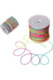 100 m sfoară elastică, sfoară pentru mărgele 1mm, sfoară din țesătură pentru mărgele, sfoară elastică multicoloră wi
