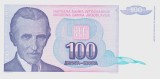 Bancnota Iugoslavia 100 Dinari 1994 - P139 UNC ( Nikola Tesla )