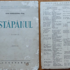 Ovid Densusianu - Fiul , Stapanul , 1930 , cu autograf catre Pache Protopopescu