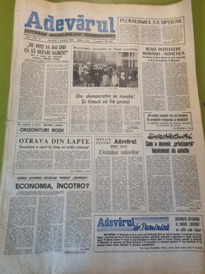 adevarul 7 ianuarie 1990-revolutia romana foto