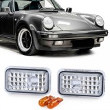 Indicator lateral din sticla clara cu crom, potrivit pentru Porsche 911 924 944 964 993 Performance AutoTuning