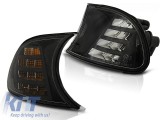 Kit de semnalizare LED potrivit pentru farul pentru BMW Seria 3 E46 Coupe/Cabriolet 1998-2001 fumuriu stanga + dreapta Performance AutoTuning