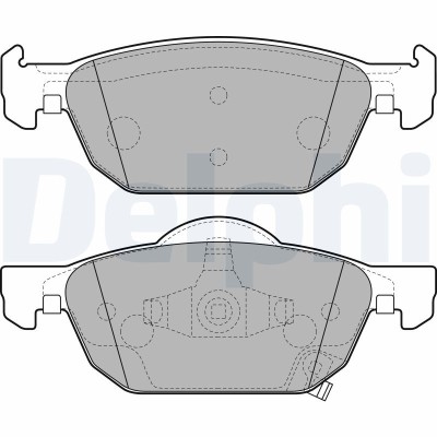 DELPHI LP2144 set placute frana,frana disc foto