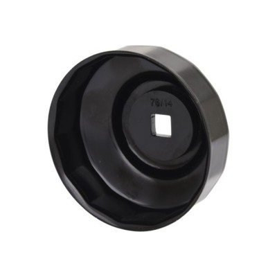Cheie filtru ulei KS Tools 76 mm 14 laturi, patrat 3 8 DIN3120 ISO1174 foto